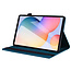 Case2go - Tablet hoes geschikt voor Samsung Galaxy Tab S6 Lite (2024) / Galaxy Tab S6 Lite (2022/2020) - Business Wallet Book Case - Met pasjeshouder - Blauw