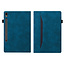 Case2go - Tablet hoes geschikt voor Samsung Galaxy Tab S10 FE - Business Wallet Book Case - Met pasjeshouder  - Blauw