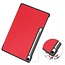 Case2go - Tablet hoes geschikt voor Samsung Galaxy Tab S10 FE Plus - 13.1 Inch - Tri-Fold Book Case - Auto/Wake functie - Rood