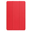 Case2go - Tablet hoes geschikt voor Samsung Galaxy Tab S10 FE Plus - 13.1 Inch - Tri-Fold Book Case - Auto/Wake functie - Rood