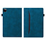 Case2go - Tablet hoes geschikt voor Apple iPad Pro 11 (2024) - Business Wallet Book Case - Met pasjeshouder - Blauw