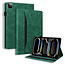 Case2go Case2go - Tablet hoes geschikt voor Apple iPad Pro 13 (2024) - Business Stiching Case - Wallet Book Case - Groen