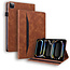 Case2go Case2go - Tablet hoes geschikt voor Apple iPad Pro 13 (2024) - Business Stiching Case - Wallet Book Case - Bruin
