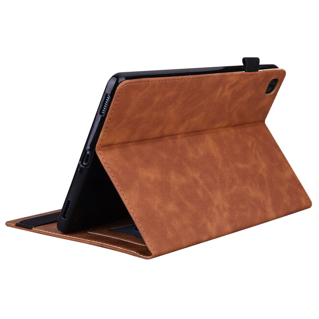Case2go - Tablet hoes geschikt voor Apple iPad Pro 13 (2025/2024) - Business Stiching Case - Wallet Book Case - Bruin