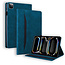 Case2go Case2go - Tablet hoes geschikt voor Apple iPad Pro 13 (2024) - Business Stiching Case - Wallet Book Case - Donker Blauw