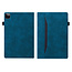 Case2go - Tablet hoes geschikt voor Apple iPad Pro 13 (2024) - Business Stiching Case - Wallet Book Case - Donker Blauw