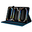 Case2go - Tablet hoes geschikt voor Apple iPad Pro 13 (2024) - Business Stiching Case - Wallet Book Case - Donker Blauw