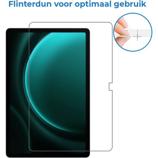 Case2go - Screenprotector geschikt voor Samsung Galaxy Tab S10 FE Plus (2025) - 13.1 Inch - Transparant