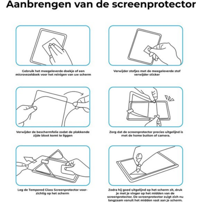 Case2go - Screenprotector geschikt voor Samsung Galaxy Tab S10 FE Plus (2025) - 13.1 Inch - Transparant