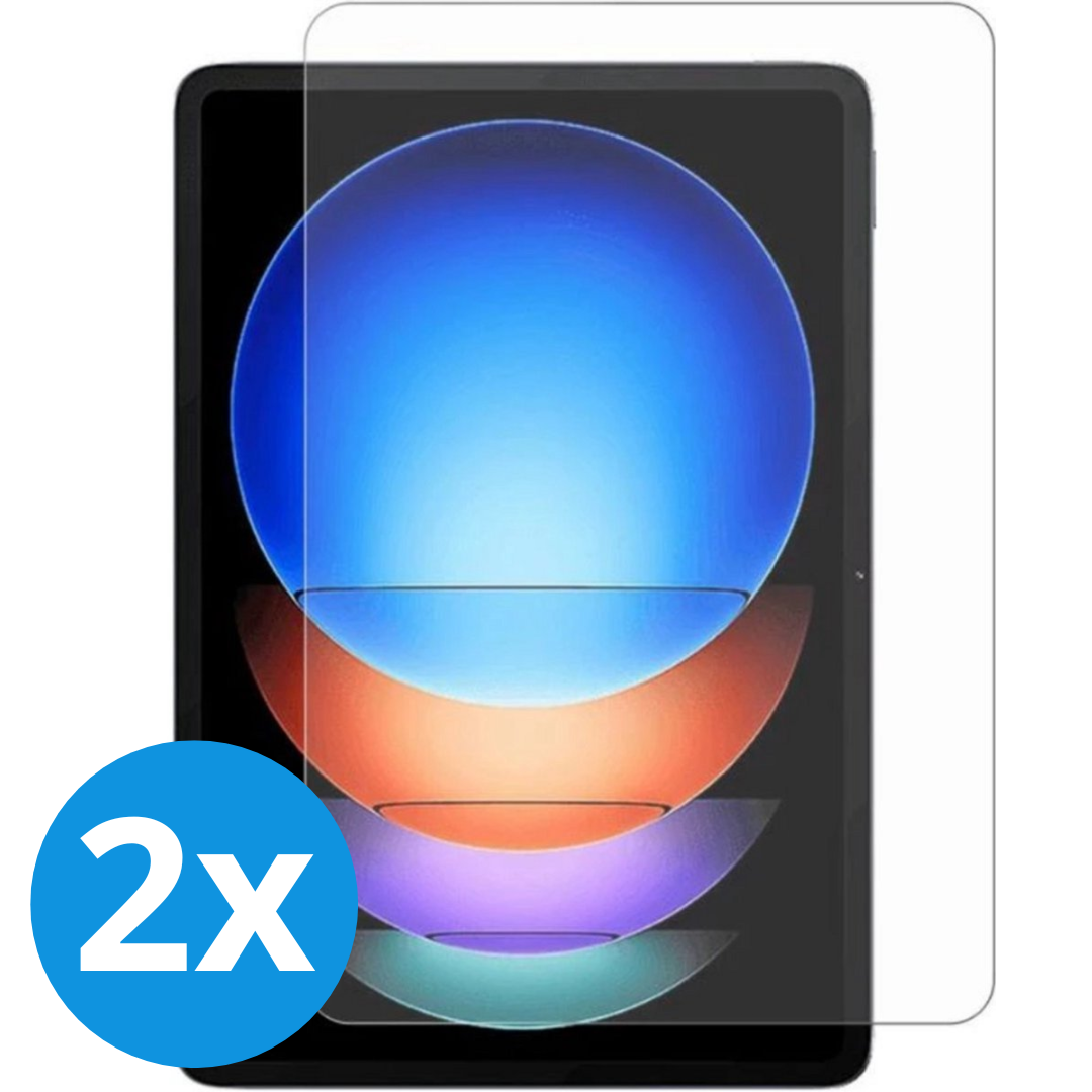 Case2go - 2-Pack Tablet screenprotector geschikt voor Apple iPad Air 13 (2024/2025) - 13 Inch - Tempered Glass - Case Friendly - Transparant afbeelding