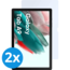 Case2go - 2-Pack Tablet screenprotector geschikt voor Samsung Galaxy A9 (2023) - 8.7 Inch - Tempered Glass - Case Friendly - Transparant