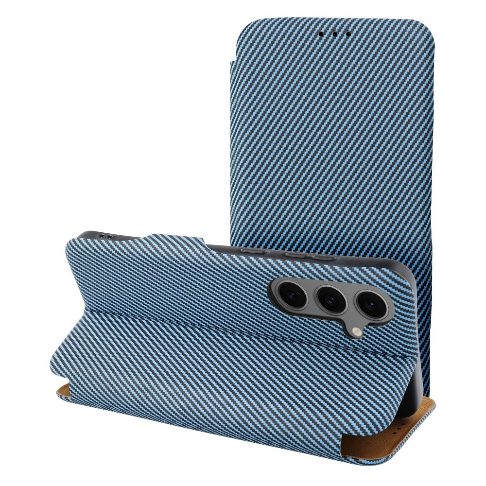 Case2go - Hoesje geschikt voor Samsung Galaxy A15 - Magnetische Book Case - Blauw afbeelding