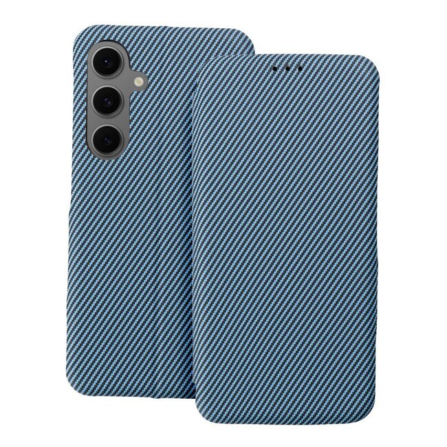 Case2go - Hoesje geschikt voor Samsung Galaxy A15 - Magnetische Book Case - Blauw