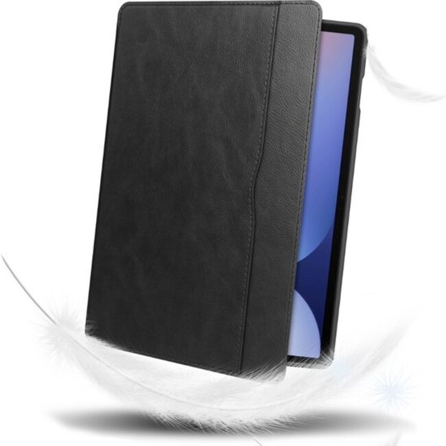 Case2go - Hoes geschikt voor Samsung Galaxy Tab S10 FE - Ultimate Business Book Case - 10.9 Inch - Zwart