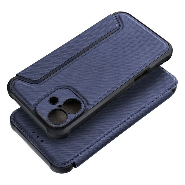 Case2go - Hoesje geschikt voor Apple iPhone 16 Plus - Schokbestendige Book Case - Blauw