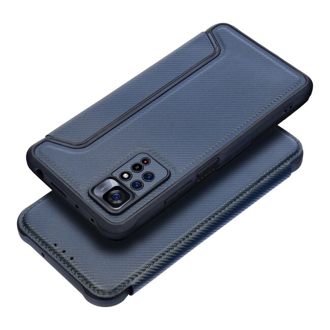 Case2go - Hoesje geschikt voor Xiaomi Redmi Note 14 - Schokbestendige Book Case - Blauw