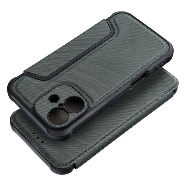 Case2go - Hoesje geschikt voor Apple iPhone 16 Plus - Schokbestendige Book Case - Groen