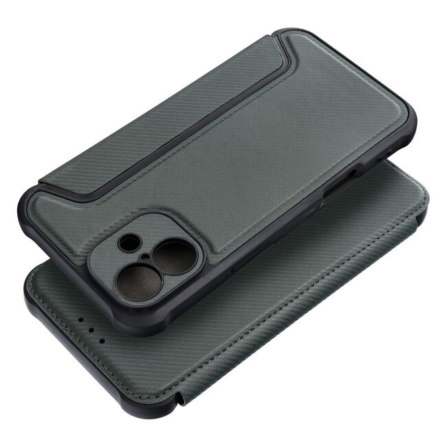 Case2go - Hoesje geschikt voor Apple iPhone 16 - Schokbestendige Book Case - Groen