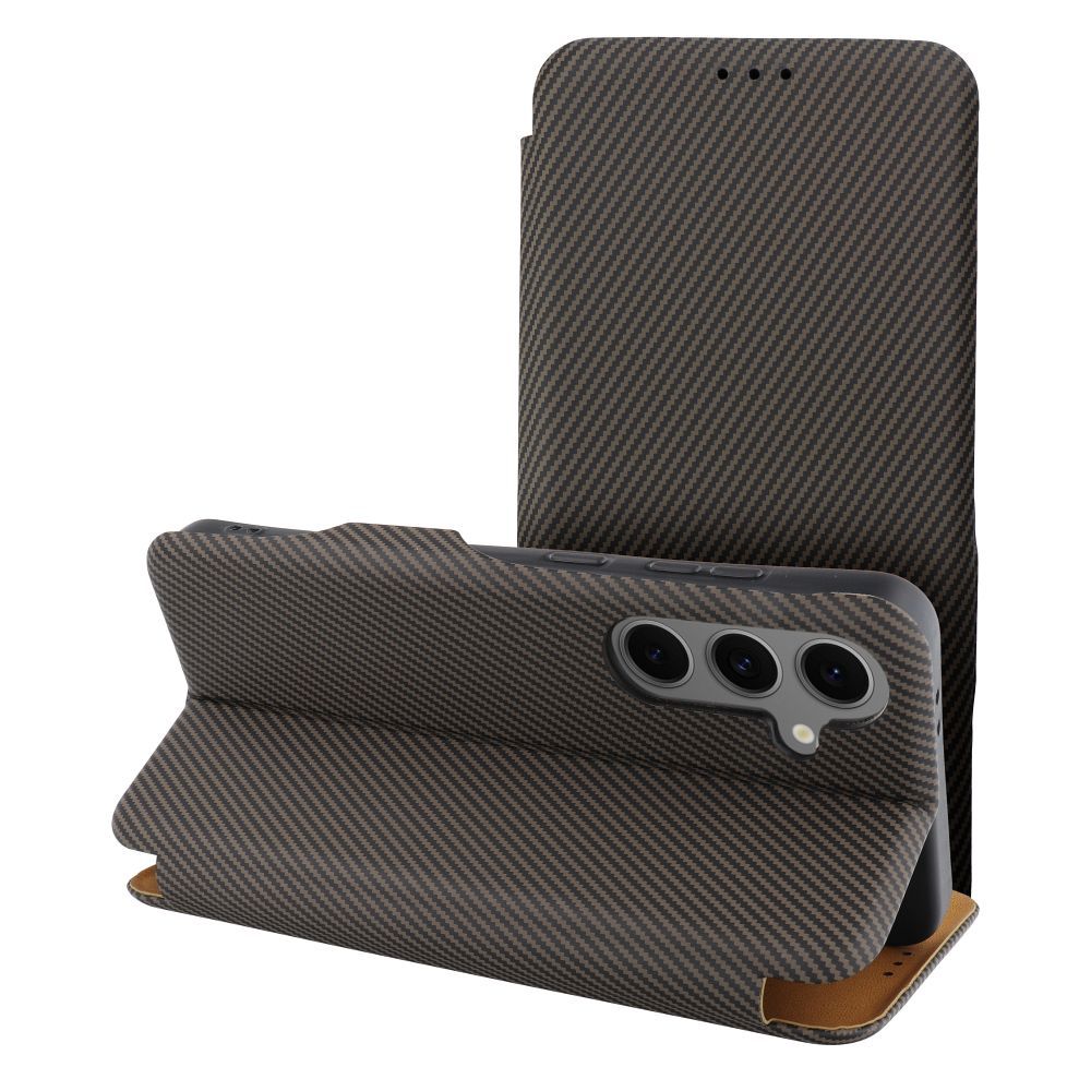 Case2go - Hoesje geschikt voor Xiaomi Redmi Note 14 - Magnetische Book Case - Bruin afbeelding