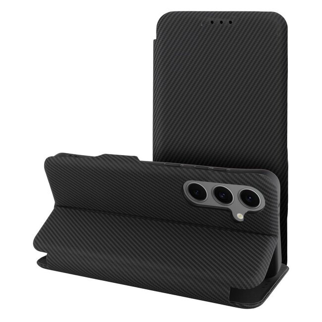 Case2go - Hoesje geschikt voor Xiaomi Redmi Note 14 Pro - Magnetische Book Case - Zwart