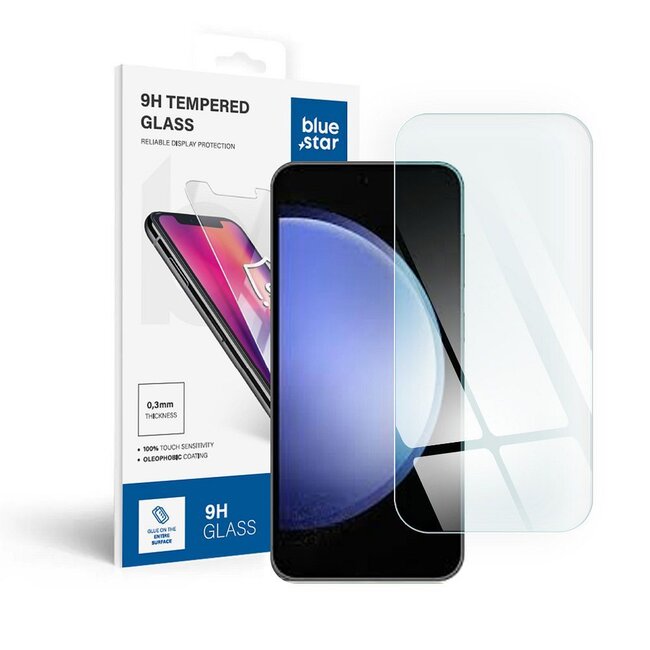 Blue Star - Screenprotector voor Samsung Galaxy S25 Edge / Galaxy S25 - Tempered Glass - 0.3 mm - Transparant