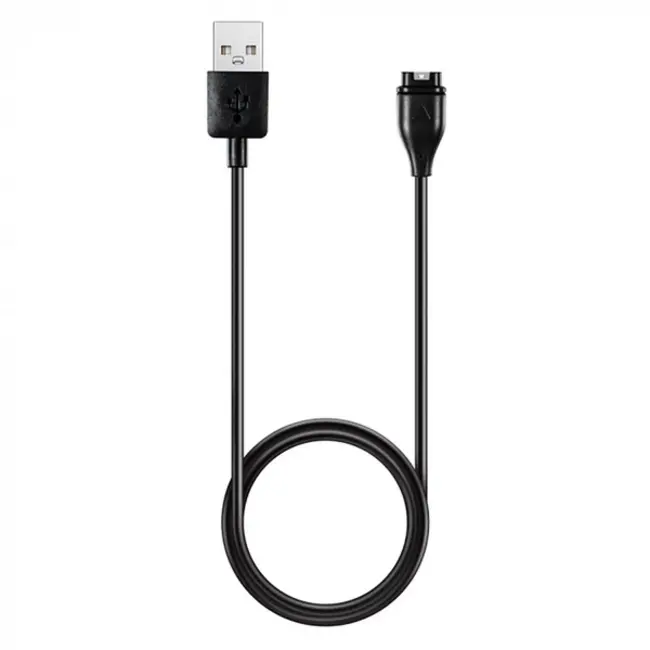 Oplaadkabel geschikt voor Garmin Forerunner / Vivoactive / Fenix / Venu - 1 meter kabel - USB A naar Garmin - Zwart