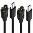 2 Pack - USB-C Oplaadkabel geschikt voor Garmin Forerunner, Fenix, Instinct, EPIX, Venu, Vivomove, Vivosport & Vivoactive - 1 Meter - Zwart