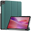 Case2go - Tablet hoes geschikt voor Lenovo Tab One - 8.7 Inch - Tri-Fold Book Case - Auto/Wake functie - Donker Groen
