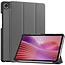 Case2go - Tablet hoes geschikt voor Lenovo Tab One - 8.7 Inch - Tri-Fold Book Case - Auto/Wake functie - Grijs