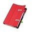 Case2go - Tablet hoes geschikt voor Lenovo Tab One - 8.7 Inch - Tri-Fold Book Case - Auto/Wake functie - Rood