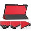 Case2go - Tablet hoes geschikt voor Lenovo Tab One - 8.7 Inch - Tri-Fold Book Case - Auto/Wake functie - Rood