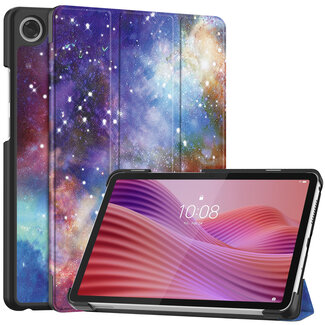 Hoozey - Tablet hoes geschikt voor Lenovo Tab One - 8.7 Inch - Tri-Fold Book Case - Auto/Wake functie - Galaxy