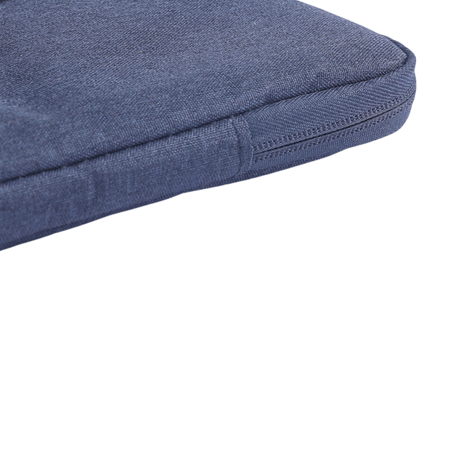 Case2go - Laptop Sleeve geschikt voor Macbook, Laptop en Chromebook - Met extra Vak - Laptoptas - Laptophoes - 15.6 Inch - Donker Blauw