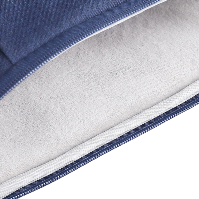 Case2go - Laptop Sleeve geschikt voor Macbook, Laptop en Chromebook - Met extra Vak - Laptoptas - Laptophoes - 15.6 Inch - Donker Blauw