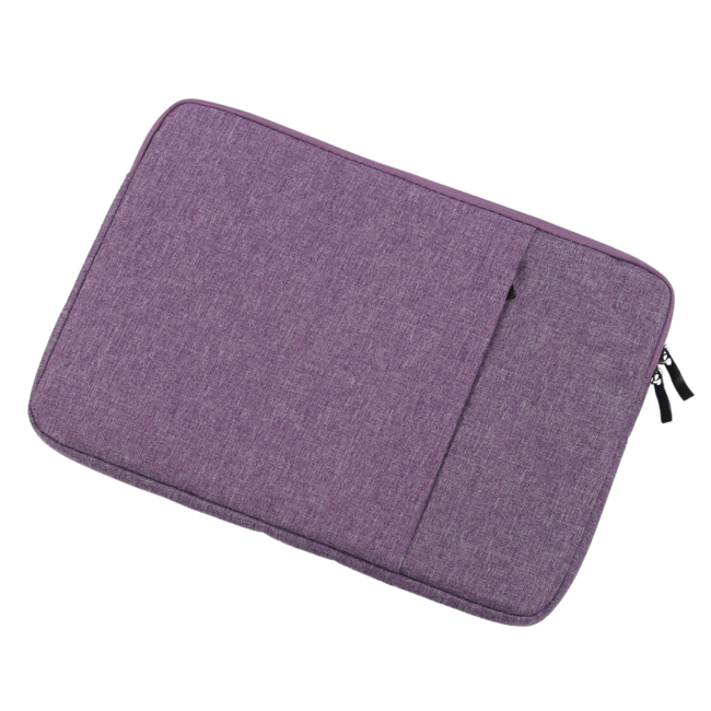 Case2go - Laptop Sleeve geschikt voor Macbook, Laptop en Chromebook - Met extra Vak - Laptoptas - Laptophoes - 12 Inch - Paars