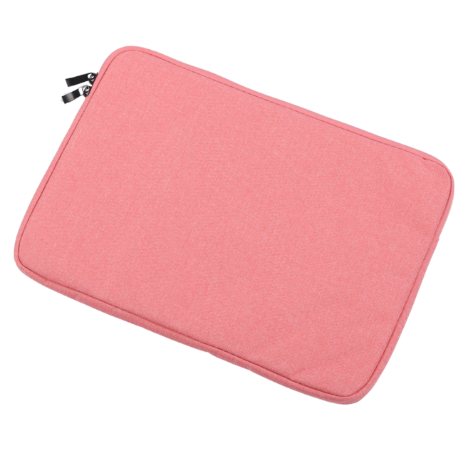 Case2go - Laptop Sleeve geschikt voor Macbook, Laptop en Chromebook - Met extra Vak - Laptoptas - Laptophoes - 14 Inch - Roze