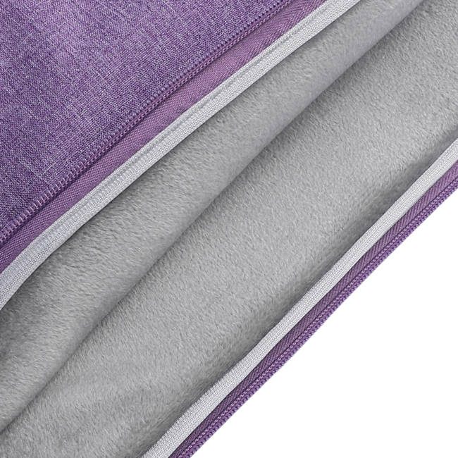 Case2go - Laptop Sleeve geschikt voor Macbook, Laptop en Chromebook - Met extra Vak - Laptoptas - Laptophoes - 15.6 Inch - Paars