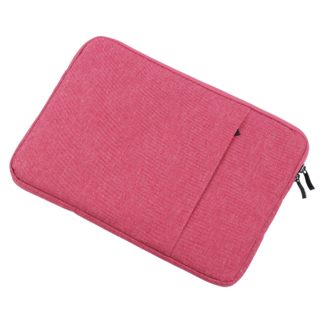 Case2go Case2go - Laptop Sleeve geschikt voor Macbook, Laptop en Chromebook - Met extra Vak - Laptoptas - Laptophoes - 15.6 Inch - Rood
