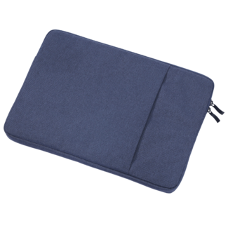 Case2go Case2go - Laptop Sleeve geschikt voor Macbook, Laptop en Chromebook - Met extra Vak - Laptoptas - Laptophoes - 14 Inch - Donker Blauw