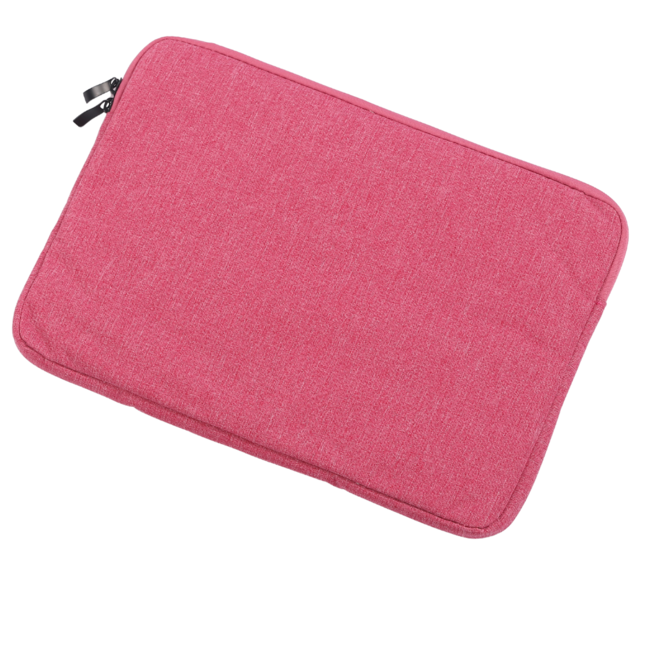 Case2go - Laptop Sleeve geschikt voor Macbook, Laptop en Chromebook - Met extra Vak - Laptoptas - Laptophoes - 13 Inch - Rood