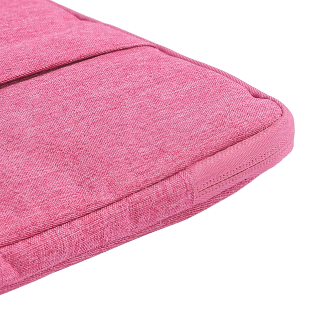 Case2go - Laptop Sleeve geschikt voor Macbook, Laptop en Chromebook - Met extra Vak - Laptoptas - Laptophoes - 13 Inch - Rood