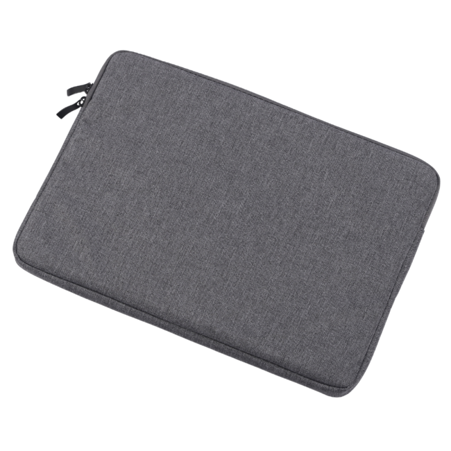 Case2go - Laptop Sleeve geschikt voor Macbook, Laptop en Chromebook - Met extra Vak - Laptoptas - Laptophoes - 14 Inch - Donker Grijs