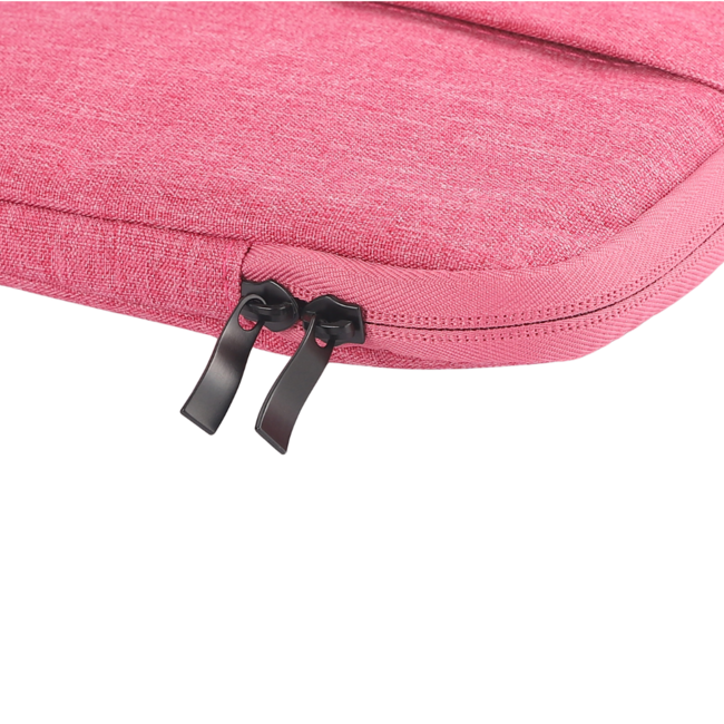 Case2go - Laptop Sleeve geschikt voor Macbook, Laptop en Chromebook - Met extra Vak - Laptoptas - Laptophoes - 12 Inch - Rood