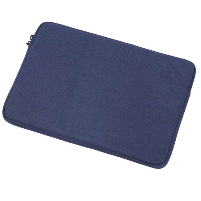 Case2go - Laptop Sleeve geschikt voor Macbook, Laptop en Chromebook - Met extra Vak - Laptoptas - Laptophoes - 13 Inch - Donker Blauw