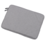 Case2go - Laptop Sleeve geschikt voor Macbook, Laptop en Chromebook - Met extra Vak - Laptoptas - Laptophoes - 15.6 Inch - Licht Grijs