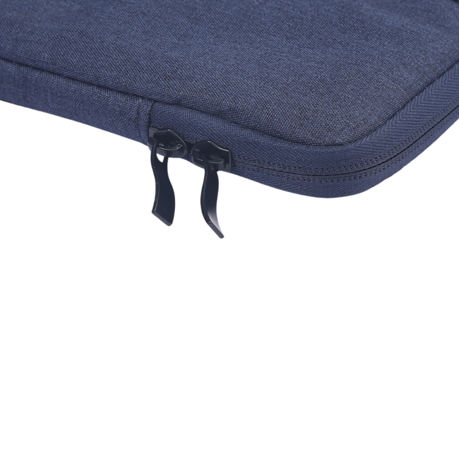 Case2go - Laptop Sleeve geschikt voor Macbook, Laptop en Chromebook - Met extra Vak - Laptoptas - Laptophoes - 12 Inch - Donker Blauw