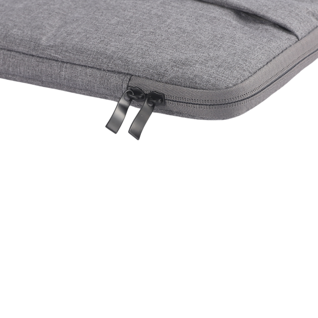 Case2go - Laptop Sleeve geschikt voor Macbook, Laptop en Chromebook - Met extra Vak - Laptoptas - Laptophoes - 13 Inch - Donker Grijs