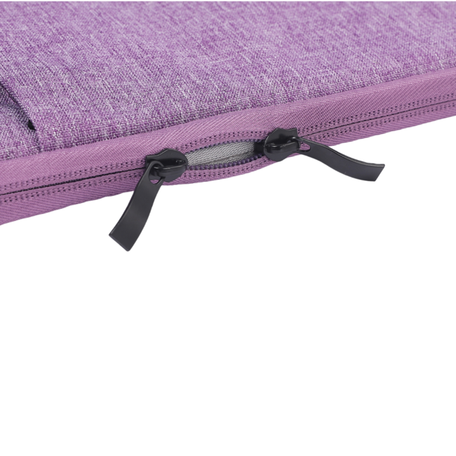 Case2go - Laptop Sleeve geschikt voor Macbook, Laptop en Chromebook - Met extra Vak - Laptoptas - Laptophoes - 14 Inch - Paars