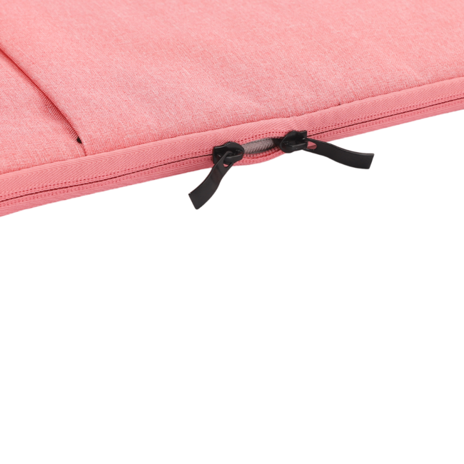 Case2go - Laptop Sleeve geschikt voor Macbook, Laptop en Chromebook - Met extra Vak - Laptoptas - Laptophoes - 13 Inch - Roze