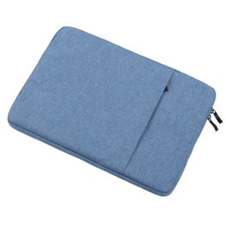 Case2go Case2go - Laptop Sleeve geschikt voor Macbook, Laptop en Chromebook - Met extra Vak - Laptoptas - Laptophoes - 14 Inch - Light Blauw